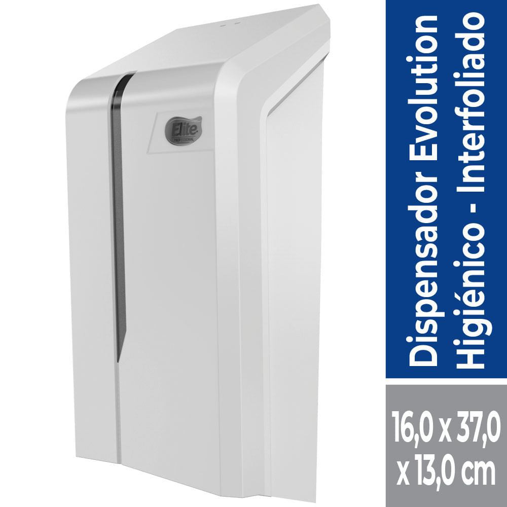 DISPENSADOR EVOLUTION PAPEL HIGENICO INTERFOLIADO BLANCO