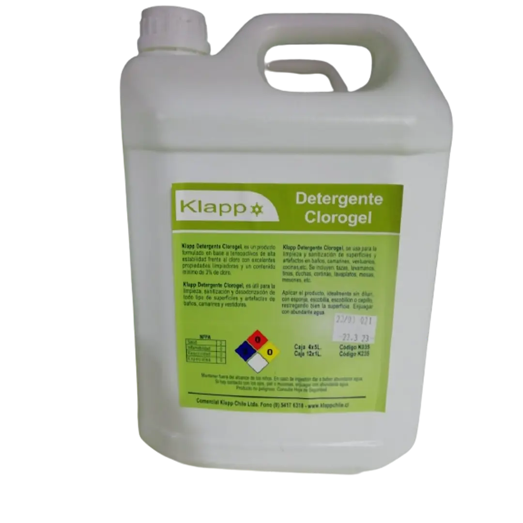 DETERGENTE CLOROGEL 5LT