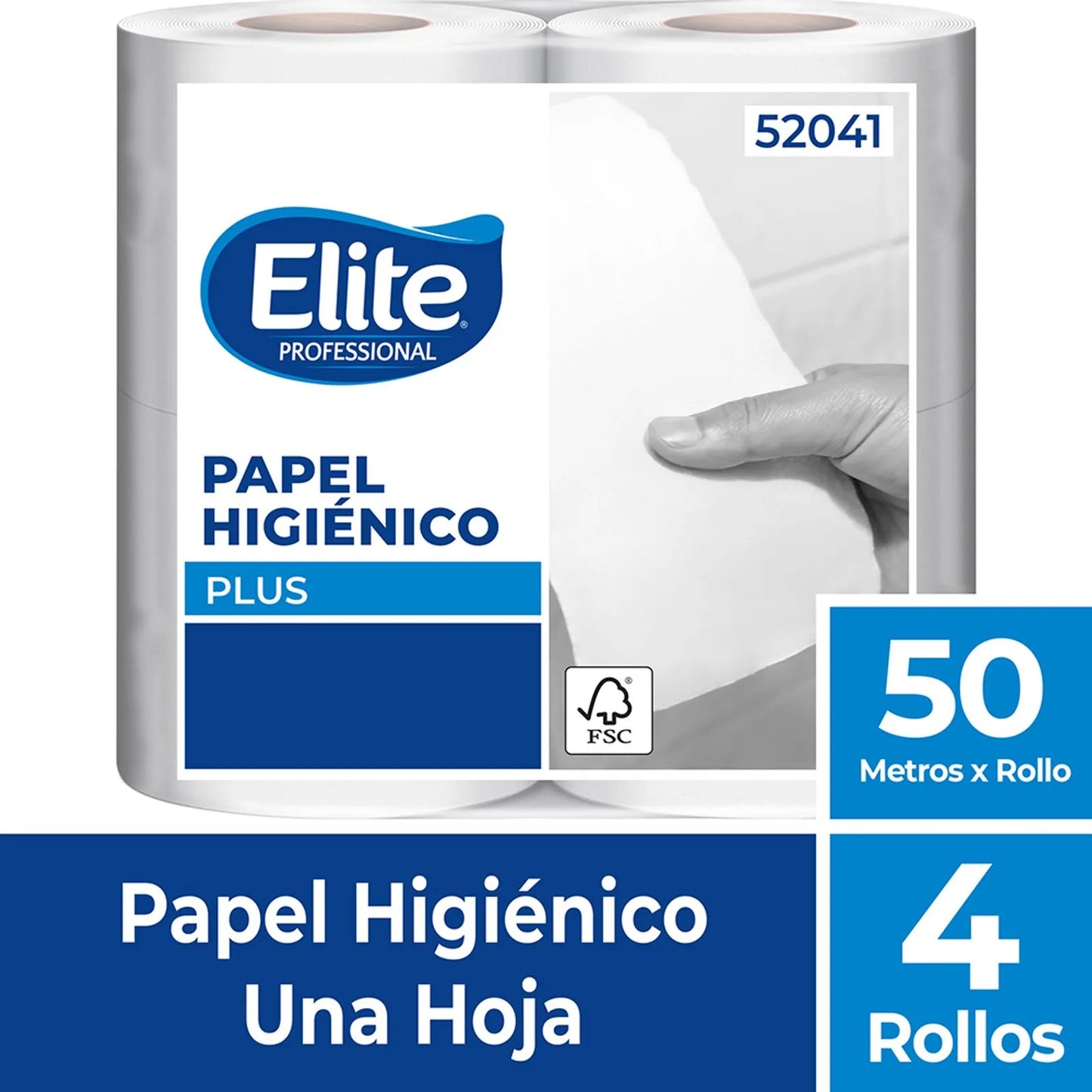 PAPEL HIGIENICO ELITE PROFESSIONAL UNA HOJA 4X50 METROS