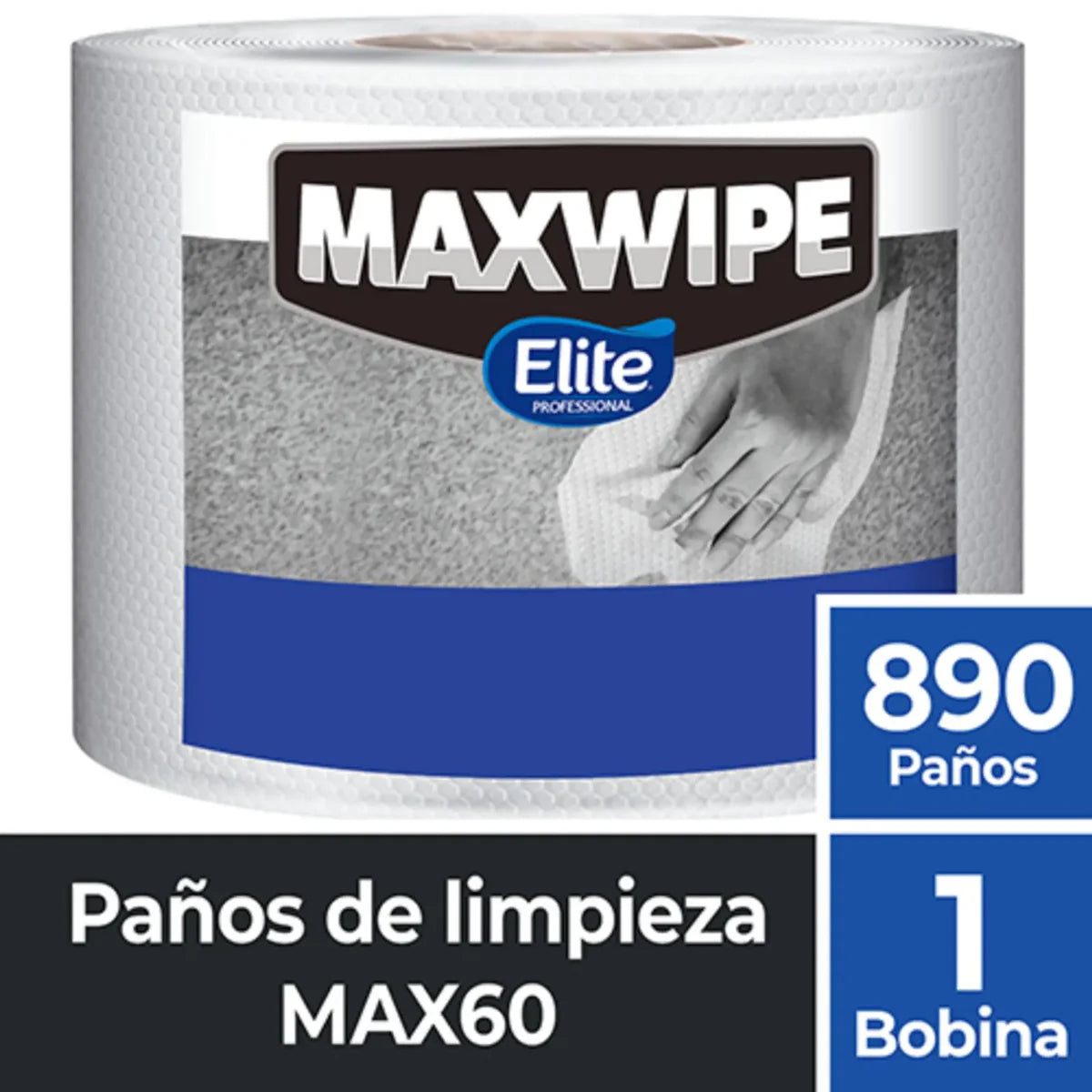 PAÑO MAXWIPE MEDIANO 890 PAÑOS