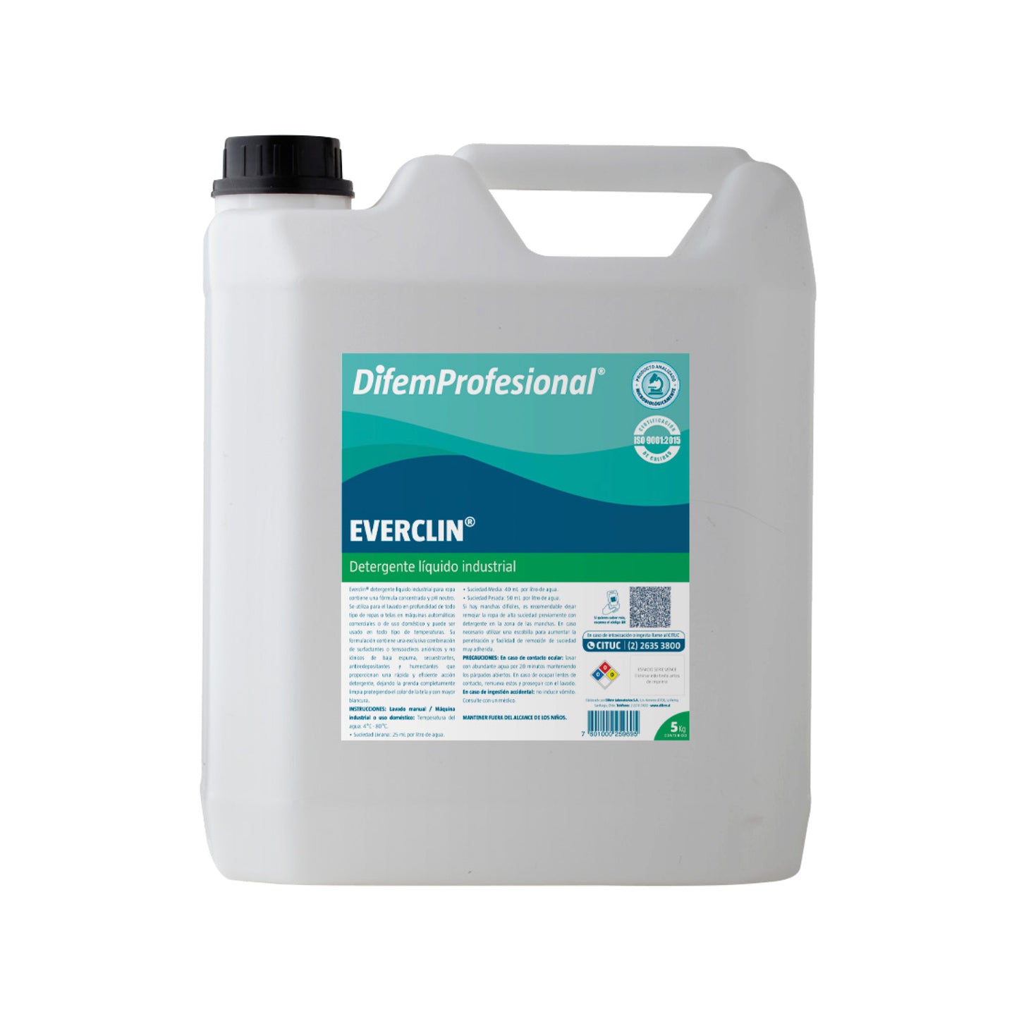 DETERGENTE ROPA LÍQUIDO EVERCLIN MATIC 5 KG