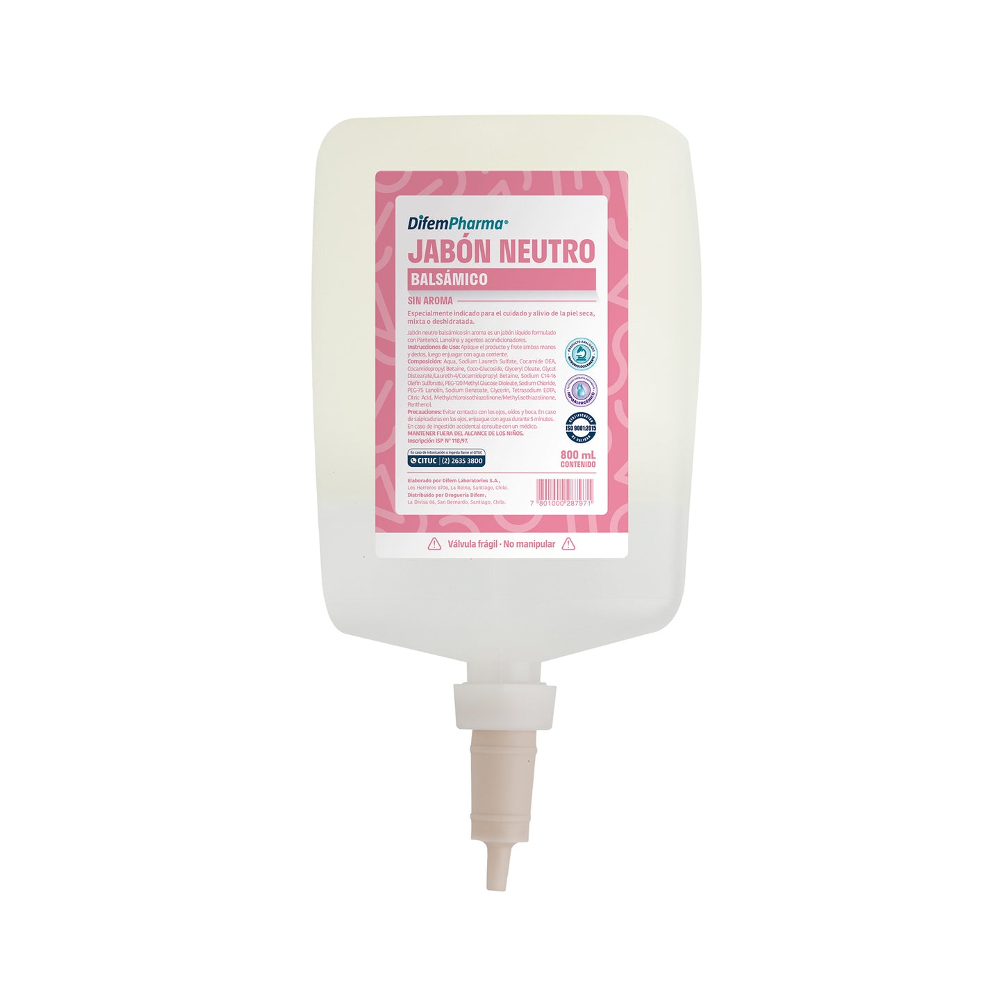 JABON NEUTRO BALSÁMICO S/AR 800ML