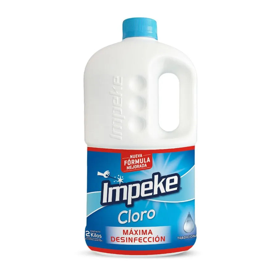 CLORO CONCENTRADO TRADICIONAL 2 LITROS IMPEKE