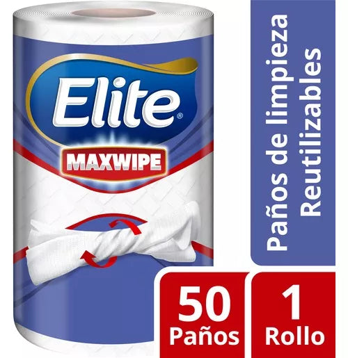 PAÑO MAXWIPE ELITE MULTIUSO 50 PAÑOS 21,5CM X22CM