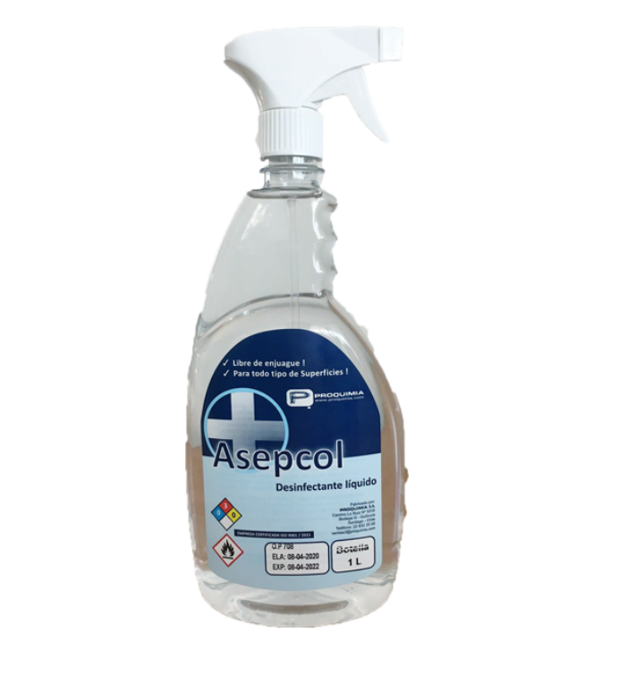 ASEPCOL DESINFECTANTE LIQUIDO 1 LT.