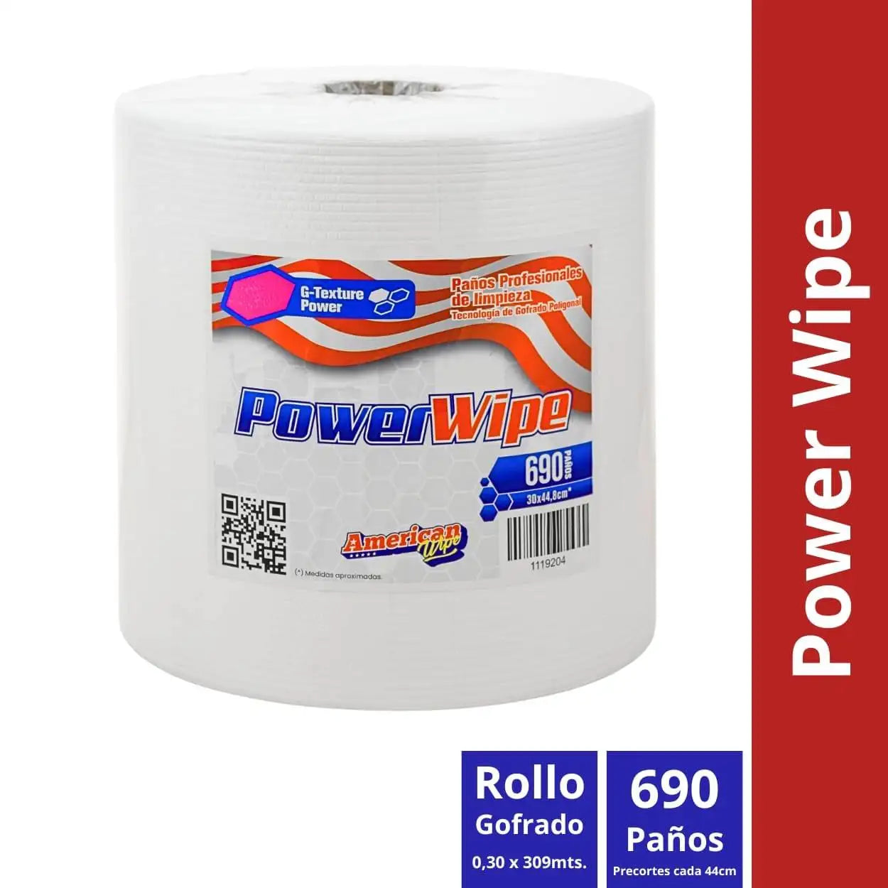 PAÑO LIMPIEZA INDUSTRIAL POWER WIPE 690 PAÑOS