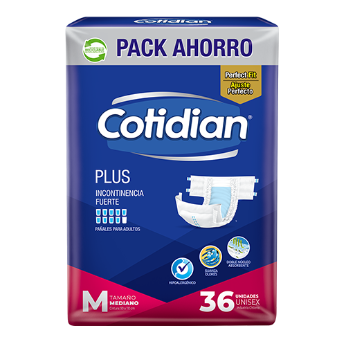 PAÑAL ADULTO COTIDIAN PLUS M X36