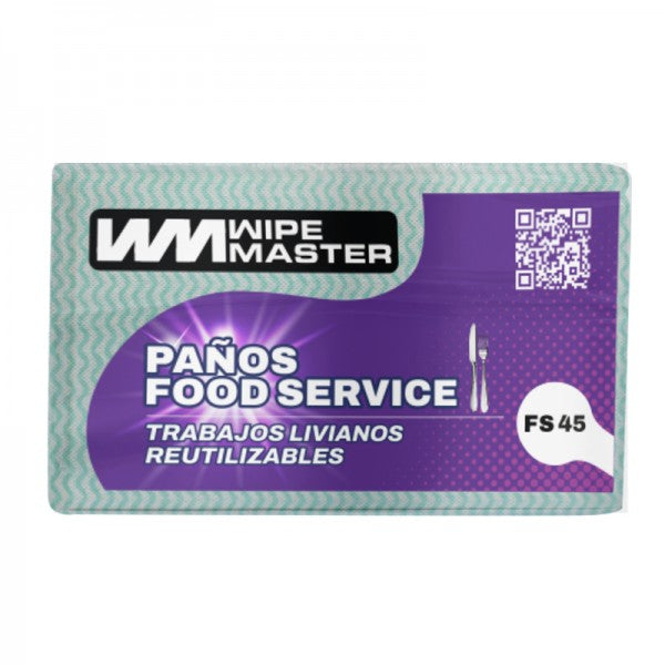 PAÑO FOODSERVICE AZUL 30X30CM X50UNIDADES