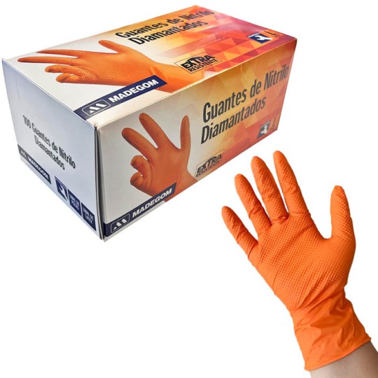 GUANTE DIAMANTADO NARANJO X100 UNI. T-L