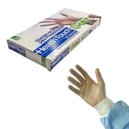 GUANTE VINILO HEALTH TOUCH T-L 100UNI