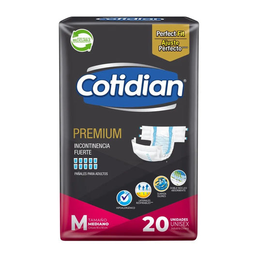 PAÑAL ADULTO COTIDIAN PREMIUM M X20