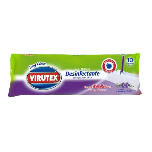 TRAPERO MULTIUSO DESINFECTANTE LAVANDA C/OJAL 10UN VTX