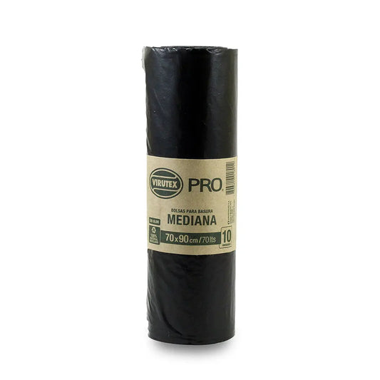 BOLSA BASURA BIO ROLLO 70X90 10UNI VTX PRO