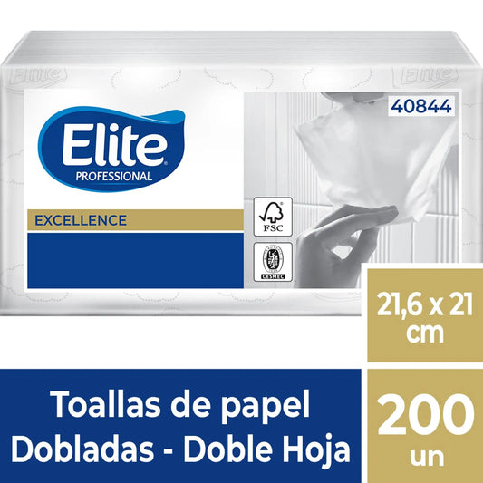 TOALLA ELITE DOBLADA EXTRA ANCHA 2 HOJAS 18X200HJS