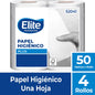 PAPEL HIGIENICO ELITE PROFESSIONAL UNA HOJA 4X50 METROS