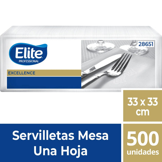 SERVILLETA ELITE MESA PACK 9X500 UNIDADES