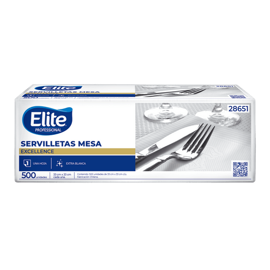 SERVILLETA ELITE MESA X500 UNIDADES