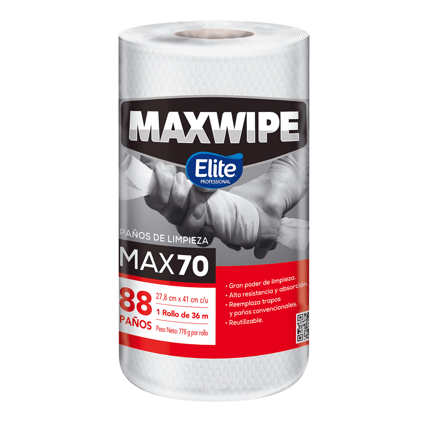 PAÑO MAXWIPE ELITE ROLLO X88 UNI.