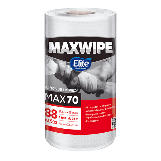 PAÑO MAXWIPE ELITE ROLLO X88 UNI.