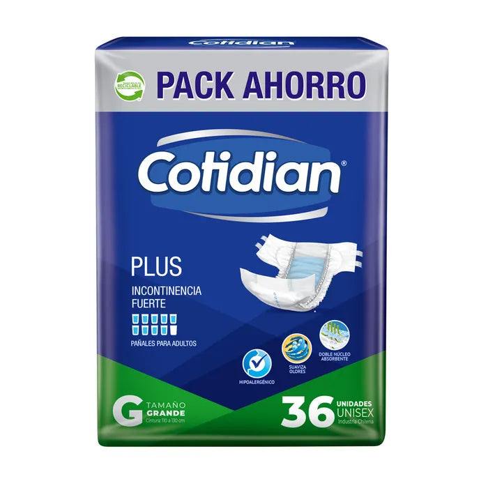 PAÑAL ADULTO COTIDIAN G X36