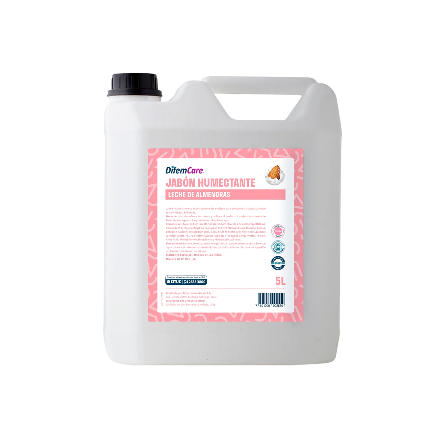 JABON HUMECTANTE LECHE DE ALMENDRA 5L