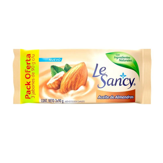 JABON LE SANCY ACEITE DE ALMENDRA 90 GRS