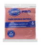 PAÑO ESPONJA ROSADO X 6 UNI VIRUTEX PRO