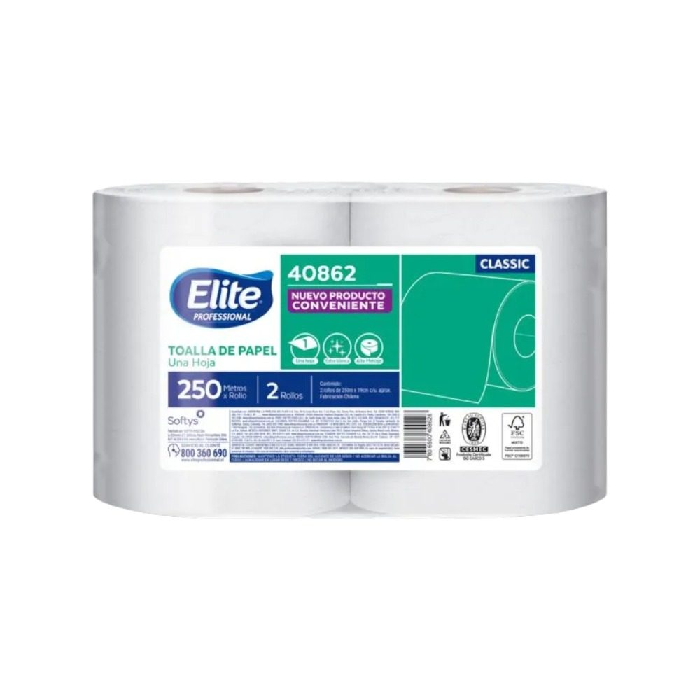 TOALLA ELITE JUMBO ECONOMICA 1H/ 2X250 MTS.