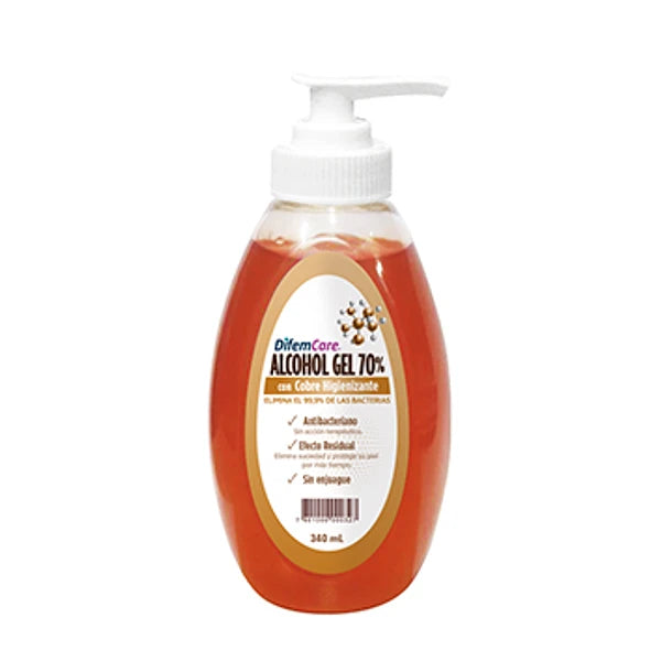 ALCOHOL GEL 70% CON COBRE 340 ML