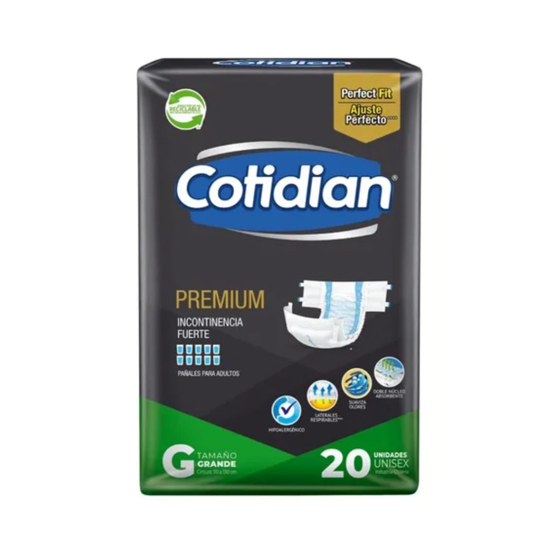 PAÑAL ADULTO COTIDIAN PREMIUM G X20