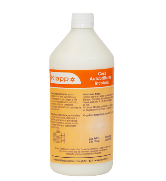 CERA AUTOBRILLO INCOLORA X1LT