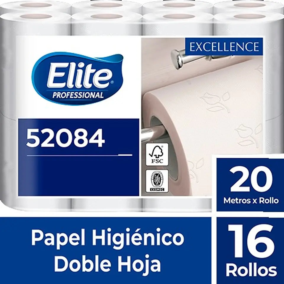 PAPEL HIGIENICO ELITE HABITACIONES 48X20MTS. (3x16un)