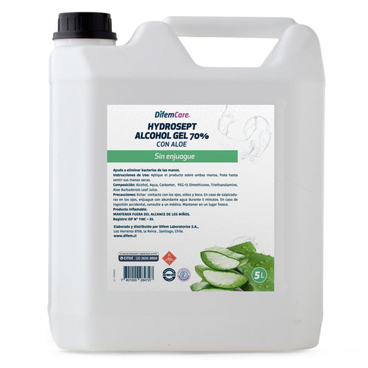 HYDROSEPT ALCOHOL GEL 70%  5 LT
