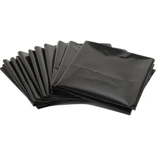 BOLSA BASURA NEGRA PLANA 100% RECICLADA 50X55 X10 UNIDADES
