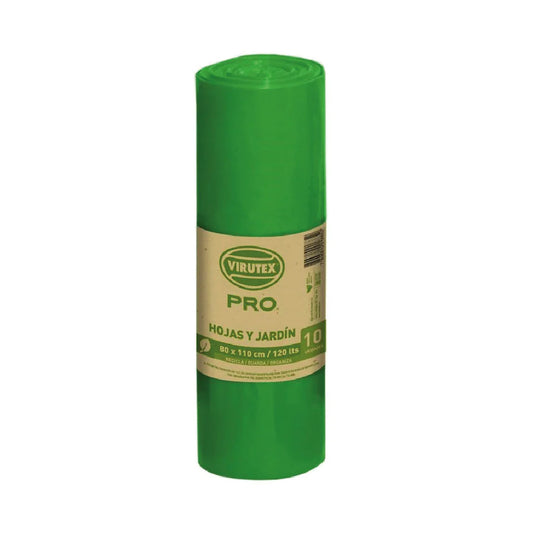 BOLSA P/BASURA VERDE 80X110 10UNI VTX PRO
