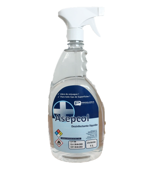 ASEPCOL DESINFECTANTE LIQUIDO 1 LT.