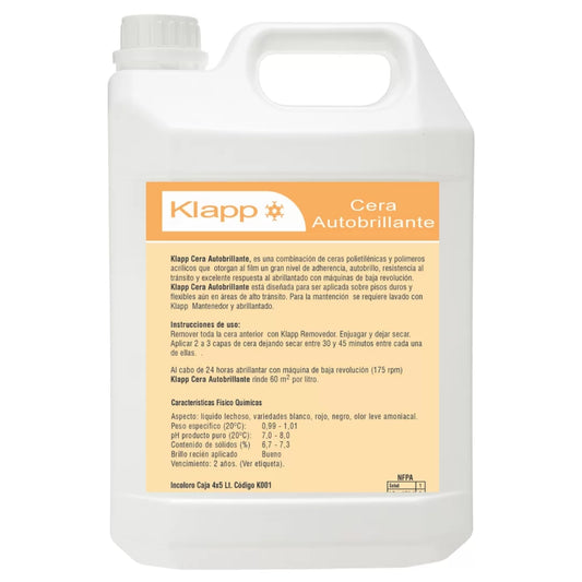 CERA AUTOBRILLO INCOLORA X5LTS