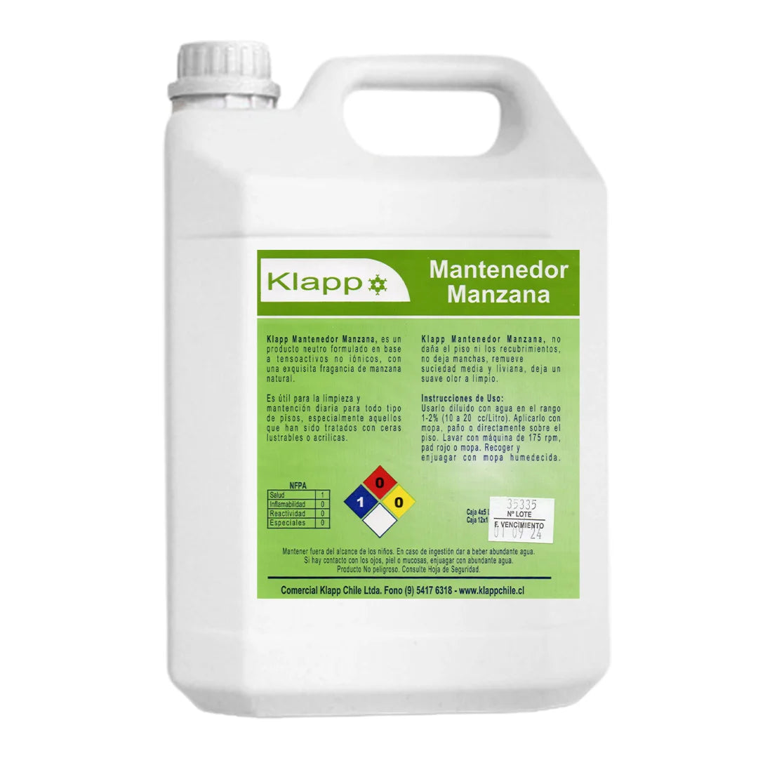 MANTENEDOR DE PISOS MANZANA X5LTS