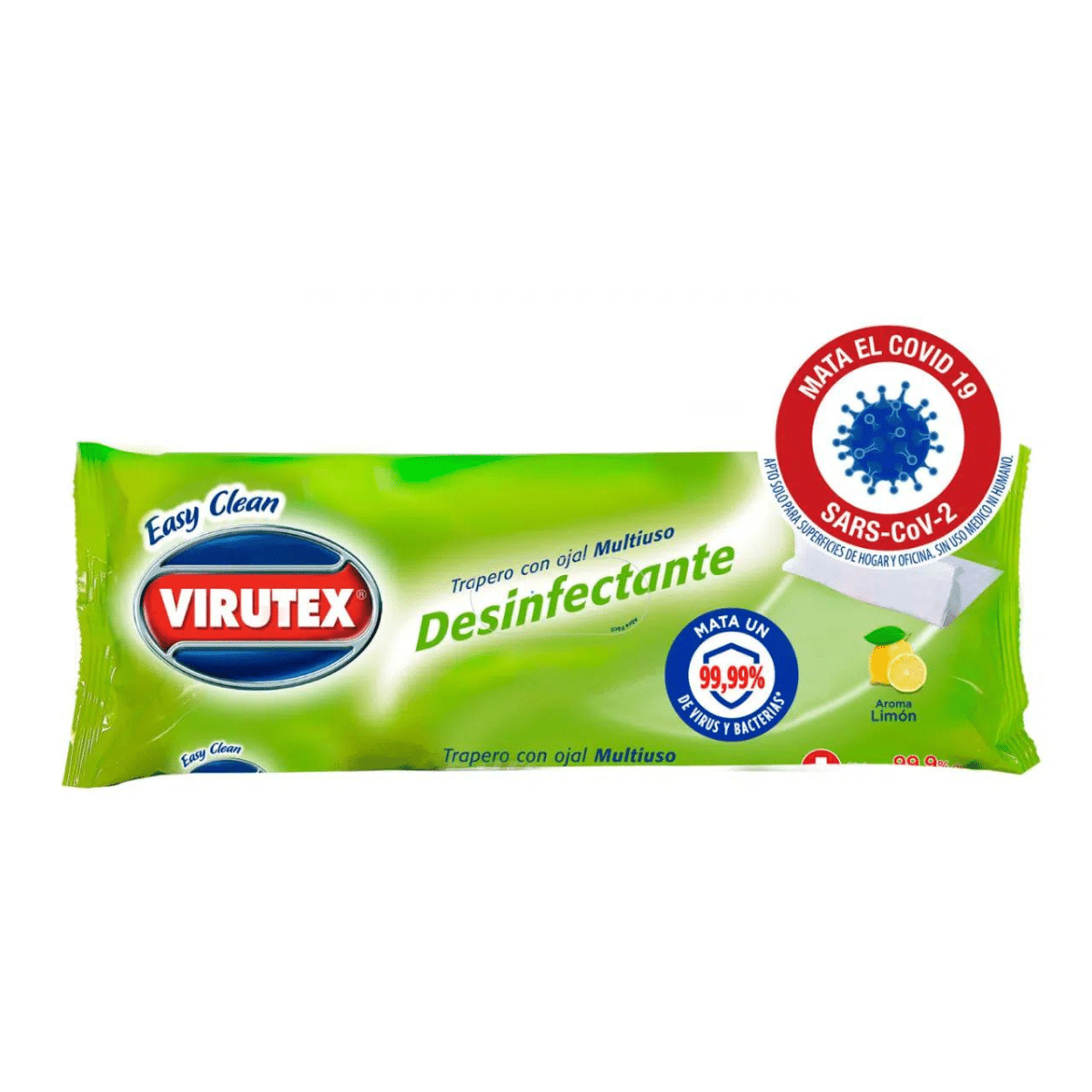 TRAPERO HUMEDO DESINFECTANTE PISO X10 LIMON