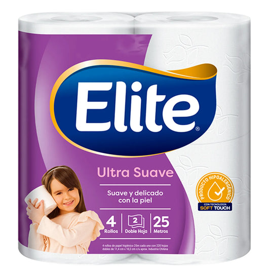 PAPEL HIGIENICO ELITE ULTRA 25M 12X4