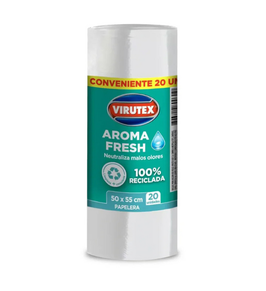 BOLSAS DE BASURA BLANCA ROLLO 50X55CM 20UNI VTX PR