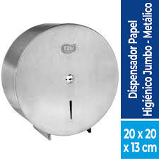 DISPENSADOR PAPEL HIGENICO COMPACTO ACERO INOXIDABLE