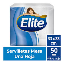 SERVILLETA ELITE MESA BLANCA 63/50