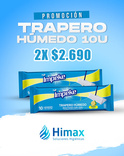 Trapero Húmedo Multiuso con Ojal Impeke x 10 Unid